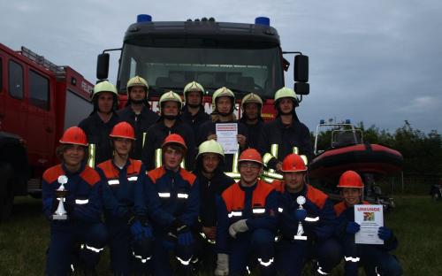 Das Wettkampfteam der Feuerwehr Prerow